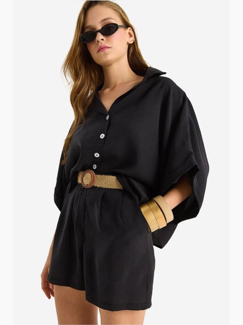 Ensemble deux pièces boutonné taille haute lucci - Kiabi