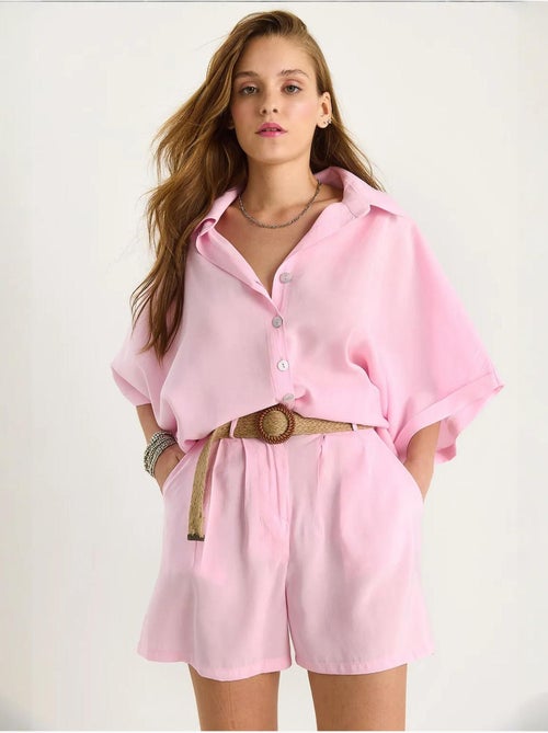 Ensemble deux pièces boutonné taille haute lucci - Kiabi