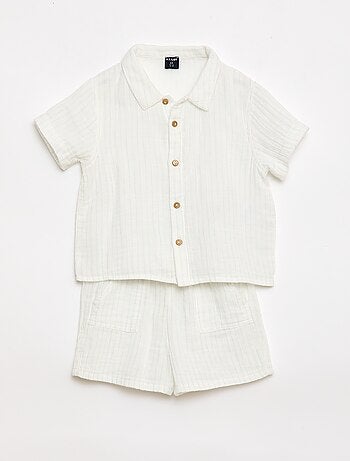 Ensemble deux pièces chemise + short