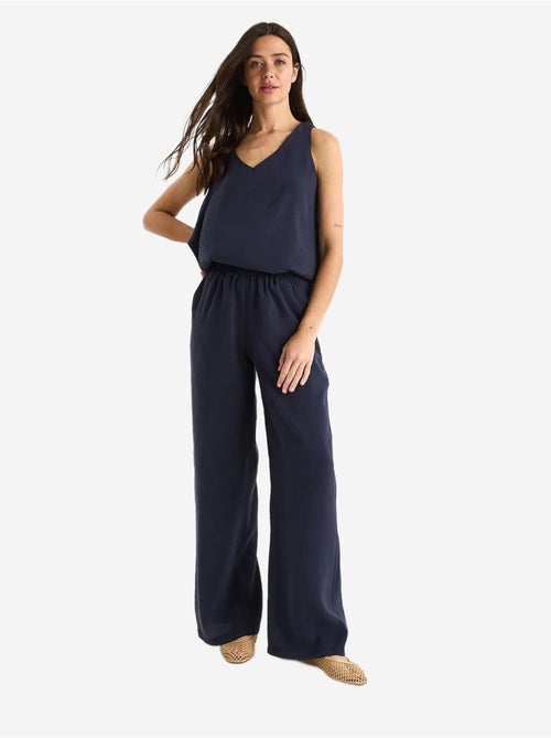 Ensemble deux pièces : chemisier à bretelles et col en v, pantalon palazzo lucci - Kiabi