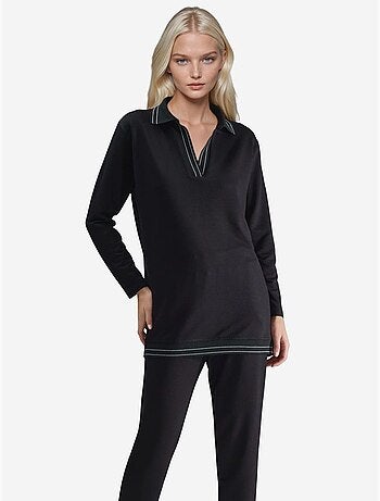 Ensemble deux pièces composé d'un polo long et d'un pantalon skinny hiccup