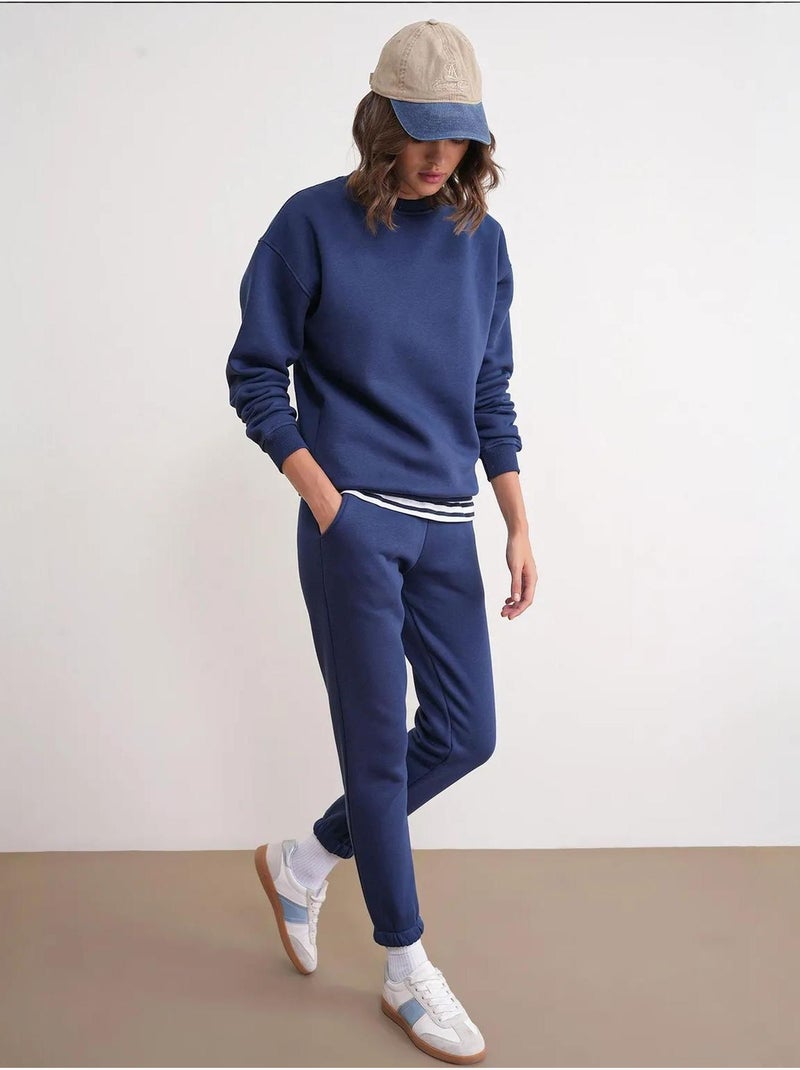 Ensemble deux pièces confortable en tricot côtelé mixray Bleu marine - Kiabi