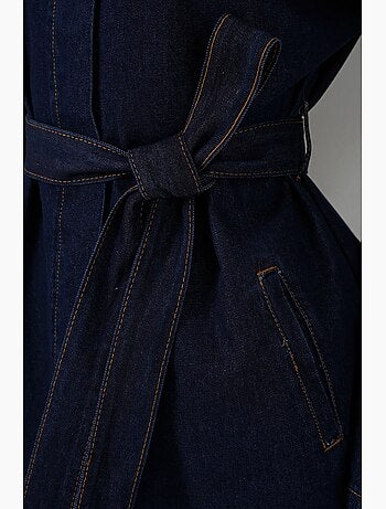 Ensemble deux pièces en denim avec col de veste bdart
