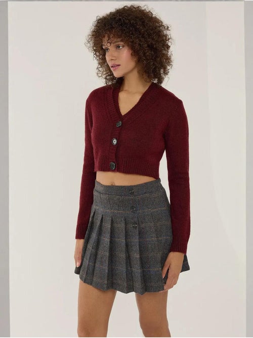 Ensemble deux pièces en tricot à col en V et détails boutonnés - Kiabi Ensemble deux pièces en tricot à col en V et détails boutonnés - Kiabi