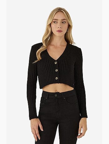 Ensemble deux pièces en tricot court hiccup