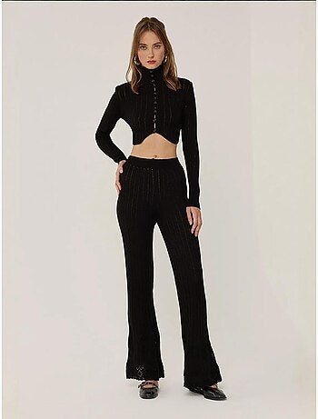 Ensemble deux pièces en tricot hiccup