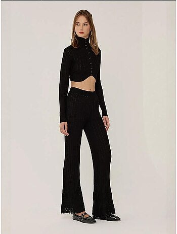 Ensemble deux pièces en tricot hiccup