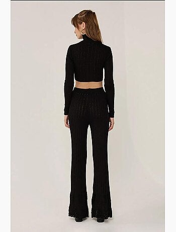 Ensemble deux pièces en tricot hiccup