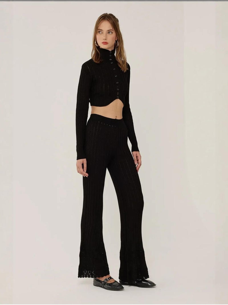 Ensemble deux pièces en tricot hiccup Noir - Kiabi