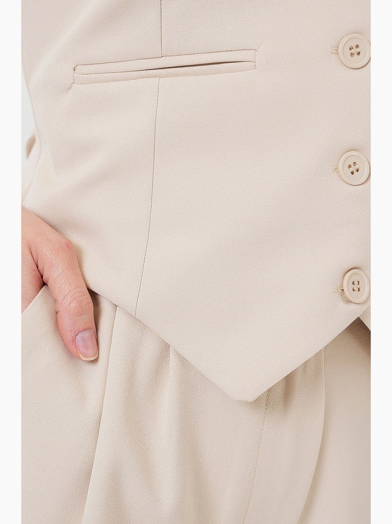 Ensemble deux pièces gilet et pantalon bdart Crème - Kiabi