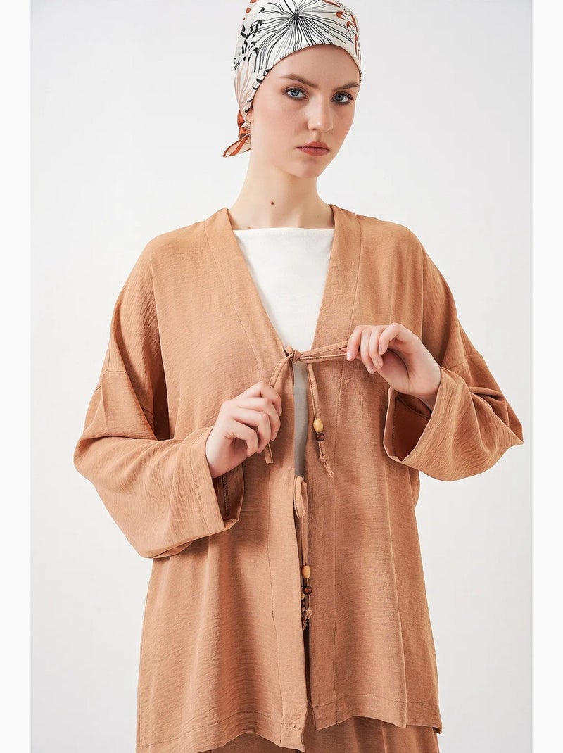 Ensemble deux pièces pantalon kimono ayrobin bdart Marron clair - Kiabi