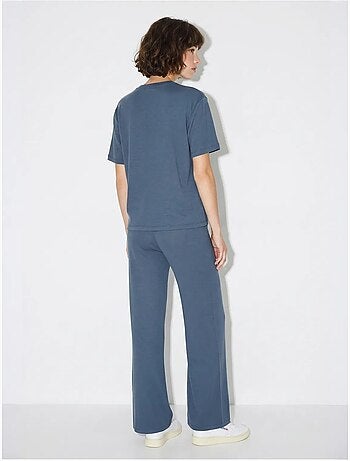 Ensemble deux pièces t-shirt et pantalon large lucci