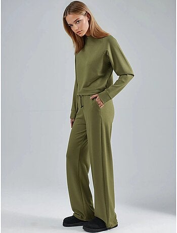 Ensemble deux pièces taille haute à col roulé et jambes larges hiccup