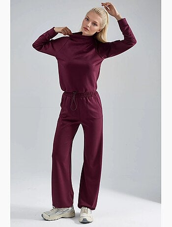 Ensemble deux pièces taille haute à col roulé et jambes larges hiccup