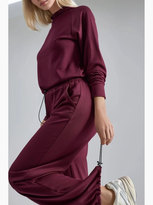 Ensemble deux pièces taille haute à col roulé et jambes larges hiccup - Kiabi
