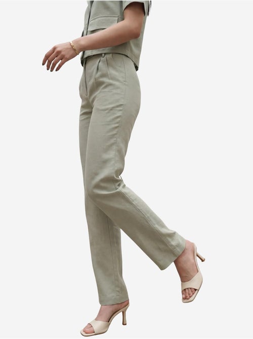 Ensemble deux pièces taille haute avec col de veste my fashion - Kiabi