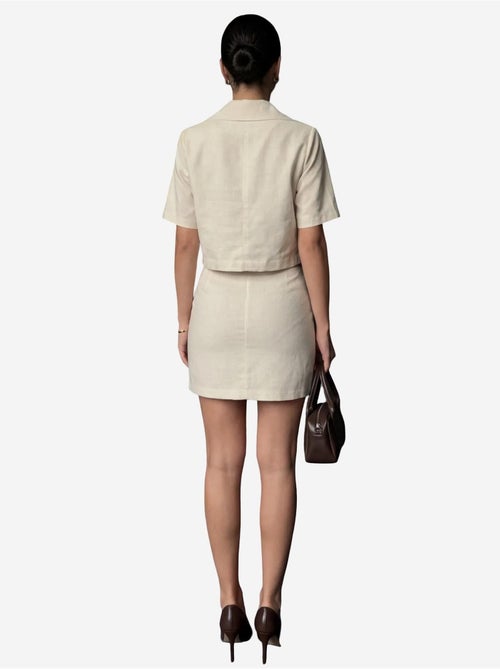 Ensemble deux pièces taille haute avec fermeture à boutons my fashion - Kiabi