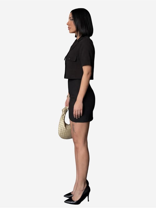 Ensemble deux pièces taille haute avec fermeture à boutons my fashion - Kiabi Ensemble deux pièces taille haute avec fermeture à boutons my fashion - Kiabi