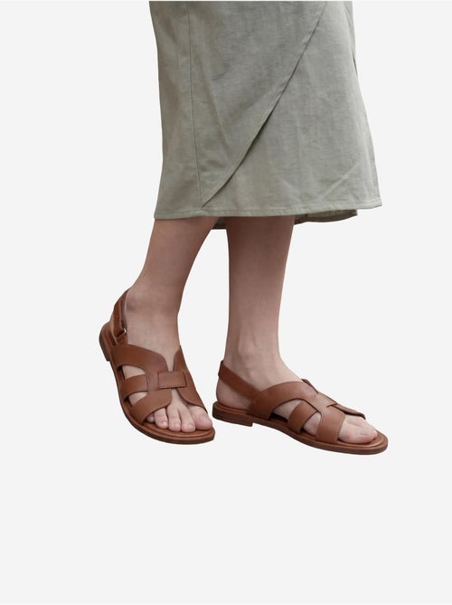 Ensemble deux pièces taille haute en lin mélangé avec col chemise my fashion - Kiabi