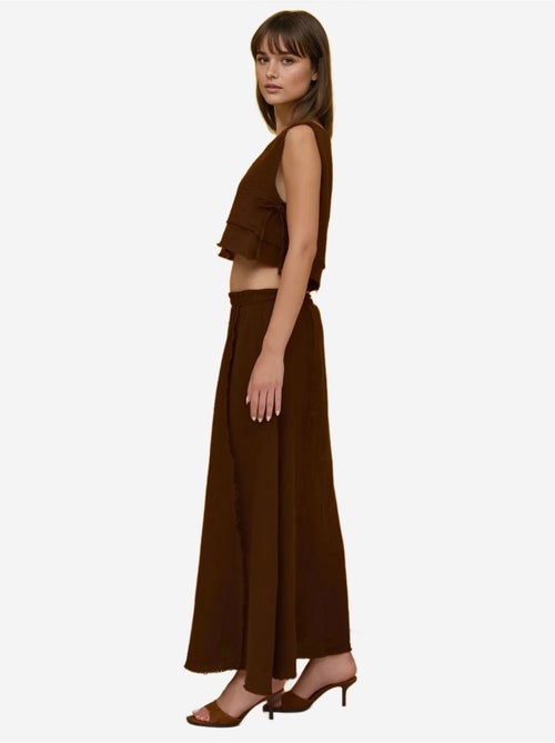 Ensemble deux pièces taille haute et col ras du cou hiccup - Kiabi