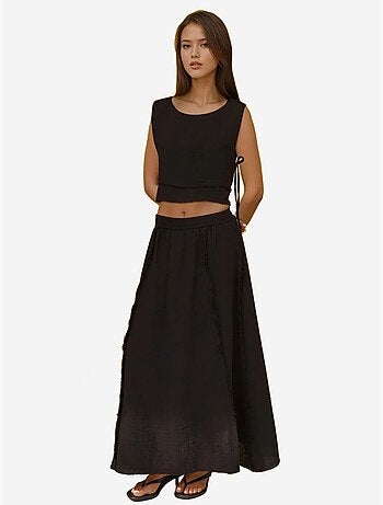 Ensemble deux pièces taille haute et col ras du cou hiccup