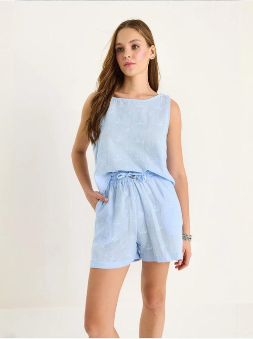 Ensemble deux pièces taille haute et short avec fermeture à boutons lucci - Kiabi