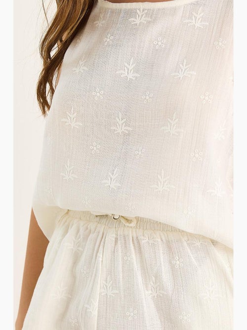 Ensemble deux pièces taille haute et short avec fermeture à boutons lucci - Kiabi