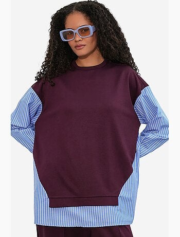 Ensemble deux pièces tissé à rayures bdart