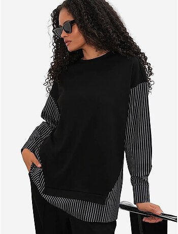 Ensemble deux pièces tissé à rayures bdart