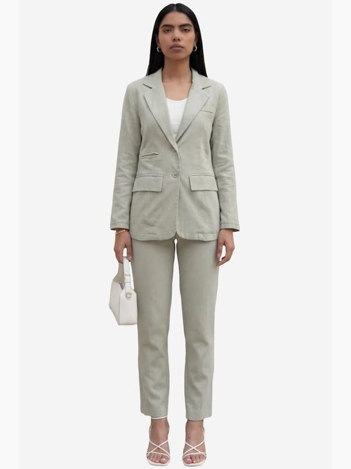 Ensemble deux pièces veste à col boutonné my fashion - Kiabi
