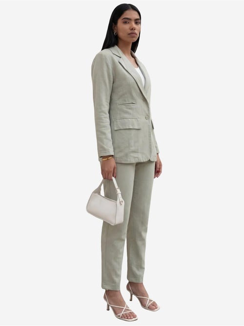 Ensemble deux pièces veste à col boutonné my fashion - Kiabi