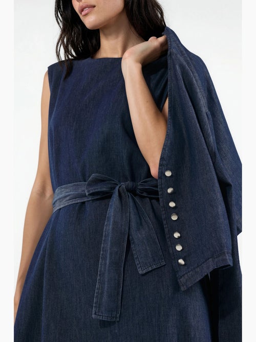 Ensemble deux pièces veste en denim et robe longue hiccup - Kiabi Ensemble deux pièces veste en denim et robe longue hiccup - Kiabi