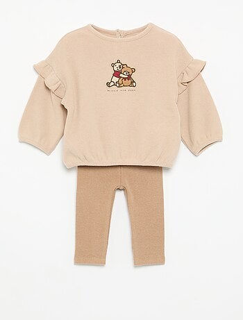 Ensemble 'Disney' 2 pièces - Sweat à volants + legging