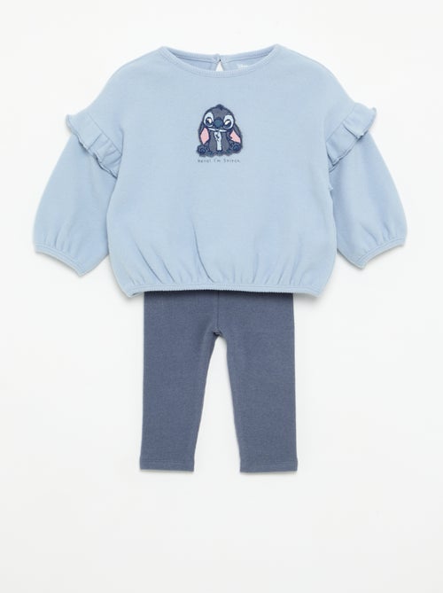 Ensemble 'Disney' 2 pièces - Sweat à volants + legging - Kiabi