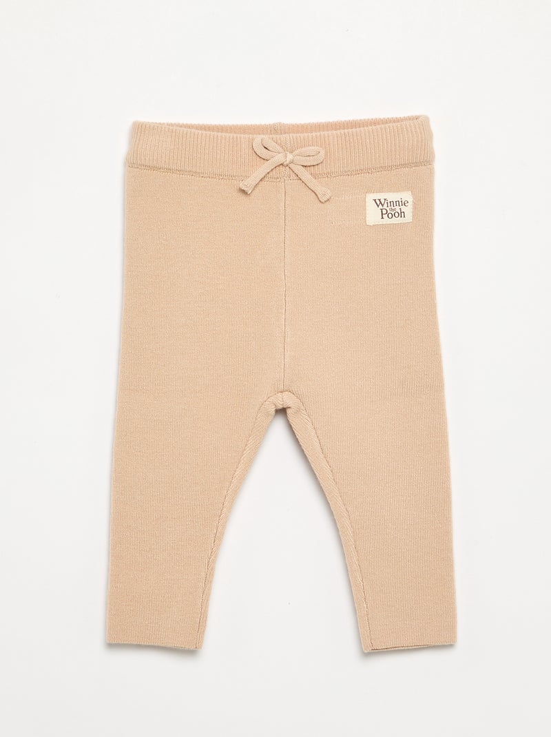 Ensemble 'Disney' 2 pièces en maille tricotée - Pull + legging Blanc - Kiabi