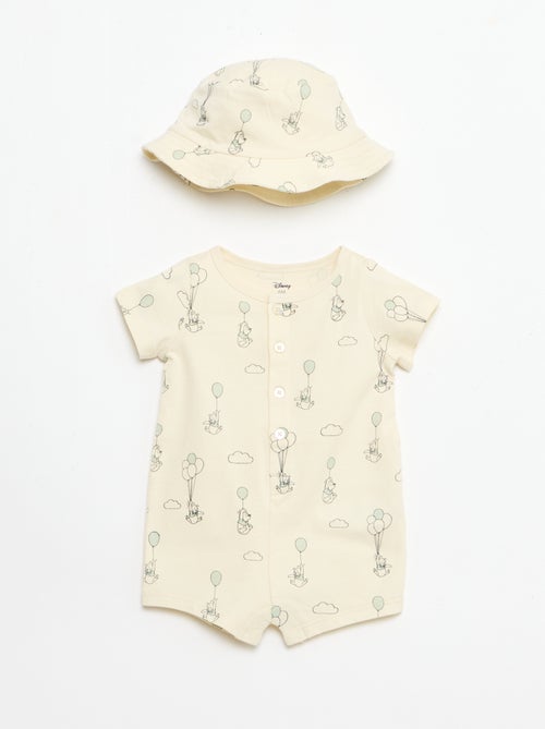 Ensemble 'Disney' combinaison short + chapeau - Kiabi