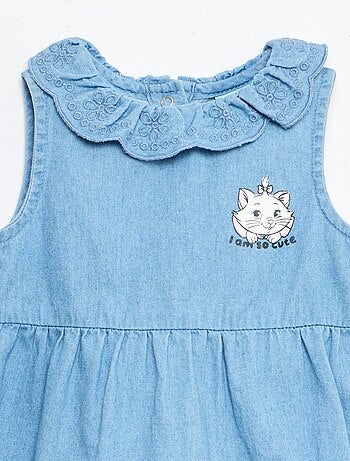 Ensemble 'Disney' en denim - Salopette longue + bandeau
