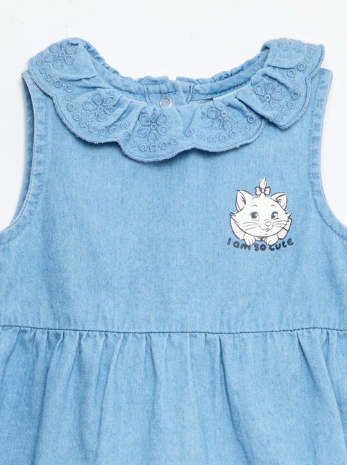 Ensemble 'Disney' en denim - Salopette longue + bandeau - Kiabi