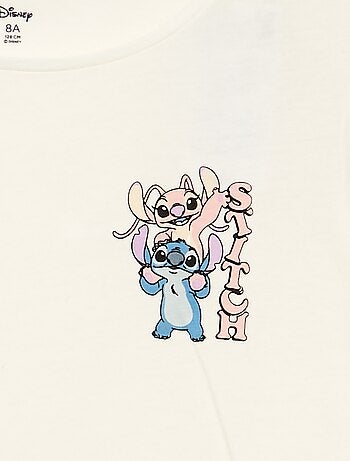 Ensemble 'Disney' Stitch' 2 pièces - robe salopette + T-shirt à manches longues