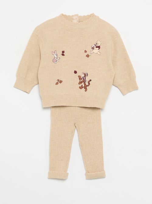 Ensemble 'Disney' 'Winnie' 2 pièces - Pull + legging - Kiabi