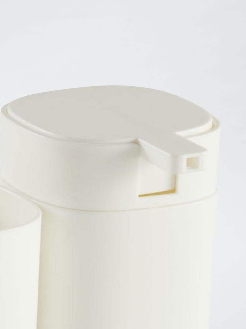 Ensemble distributeur de savon + gobelet à brosse à dent Blanc - Kiabi