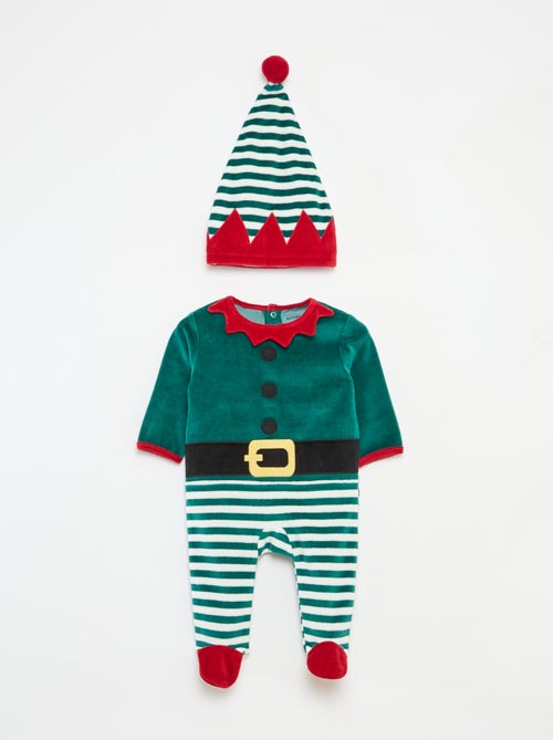 Ensemble dors bien + bonnet Noël - Kiabi