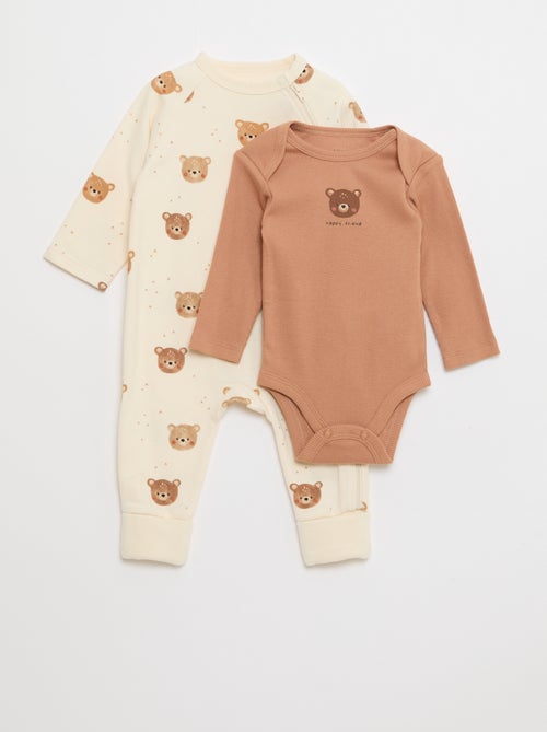 Ensemble dors-bien en molleton chaud & bodie - Kiabi