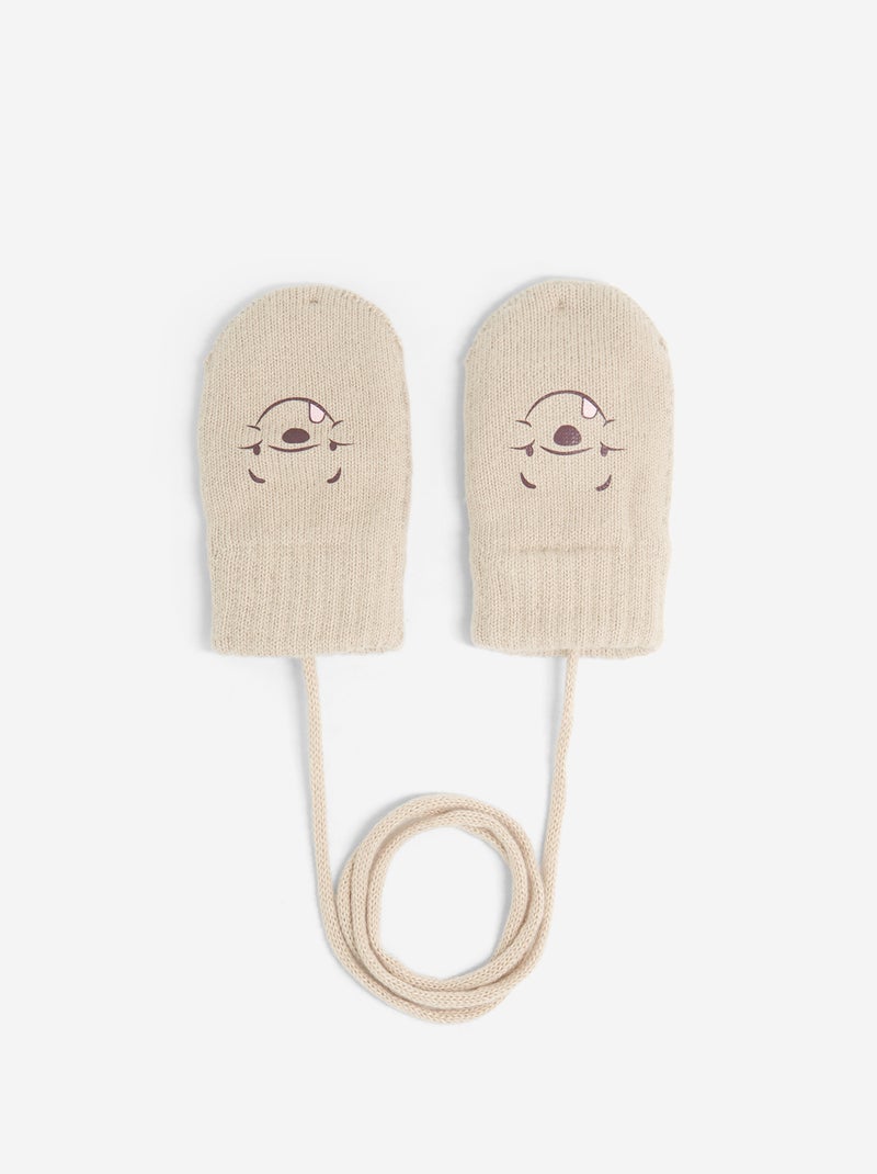 Ensemble écharpe + snood + moufles  'Disney' - 3 pièces Beige - Kiabi