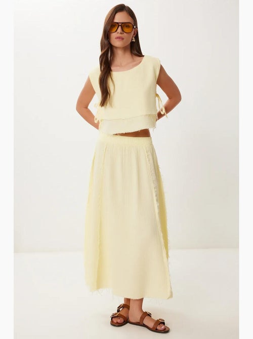 Ensemble en coton avec blouse sans manches et jupe large istanbul - Kiabi