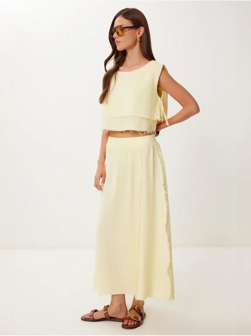 Ensemble en coton avec blouse sans manches et jupe large istanbul - Kiabi