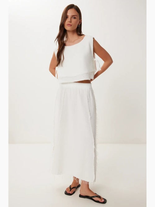 Ensemble en coton avec blouse sans manches et jupe large istanbul - Kiabi