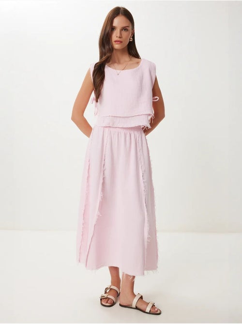 Ensemble en coton avec blouse sans manches et jupe large istanbul - Kiabi