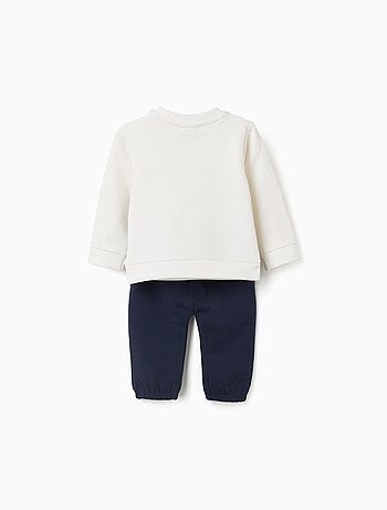 Ensemble en coton peigné avec imprimé et maison 3d