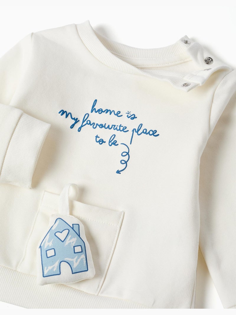 Ensemble en coton peigné avec imprimé et maison 3d Bleu foncé - Kiabi